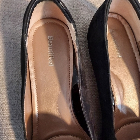 BeautiFeel Chloe Suede Loafers with Animal Print Tassles Sz-40 9/9.5 - Picture 5 of 9